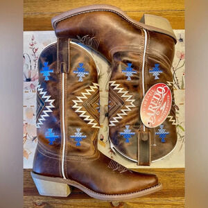Laredo | Square Toe Meera Navajo Brown | Cowboy Boots | Women’s 7.5